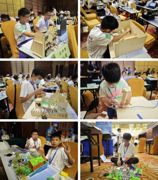 参赛选手完成自己的作品