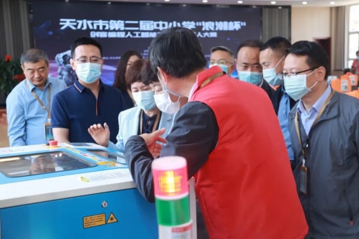 雷宇助力第二届天水市“浪潮杯”创客编程人工智能暨智能机器人大赛